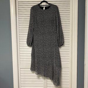 Who What Wear Asymmetrical Long Sleeve Dress NWOT